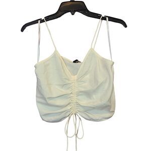 Vero Moda Ivory Cinched‎ Crop Top Size XS